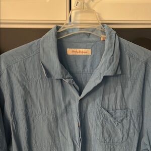 Suddenly pattern 100% silk wooden button dress down shirt